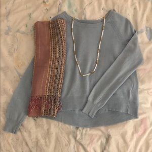 Banana Republic light blue flowy sweater